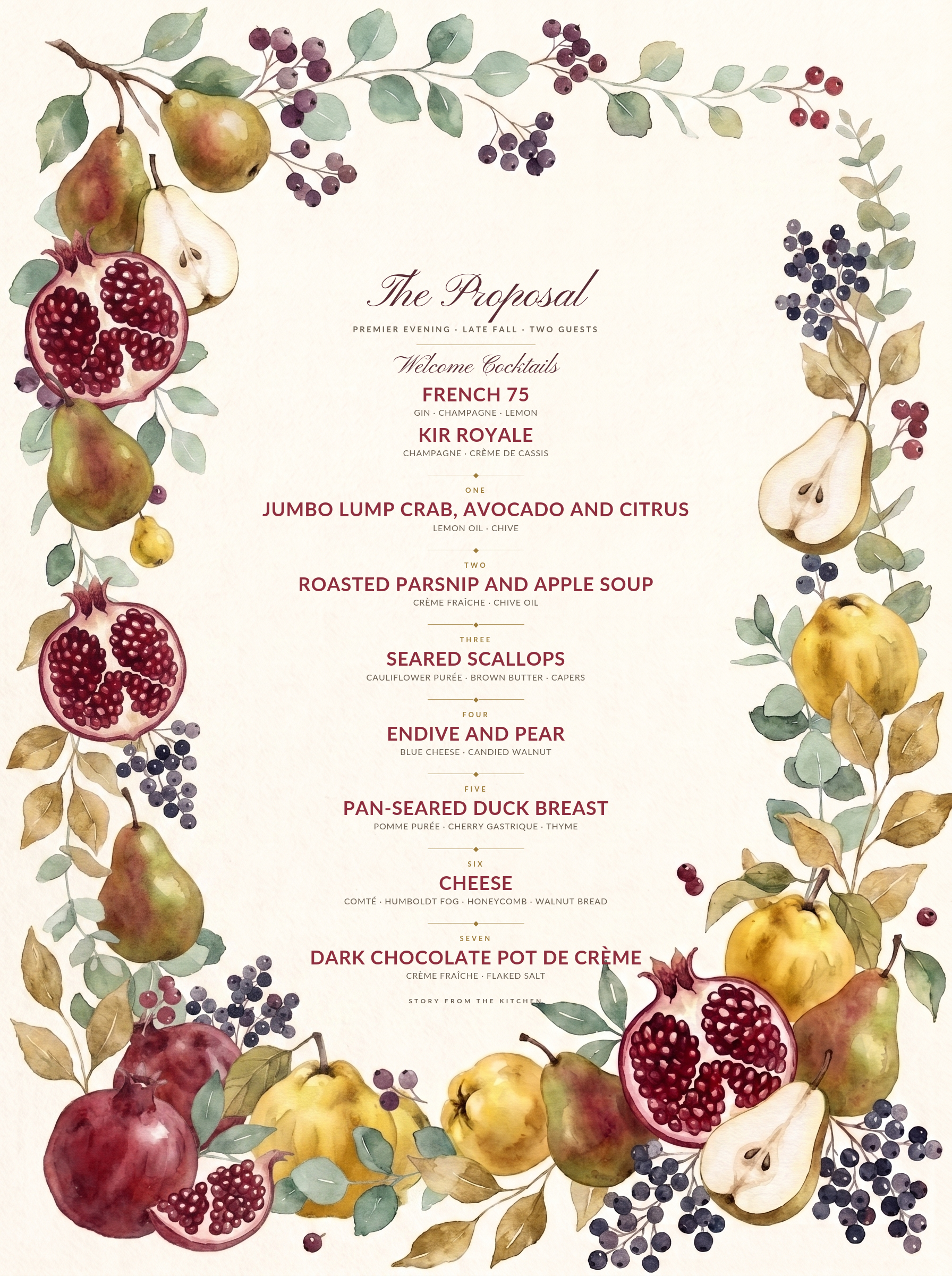 Menu II — The Proposal